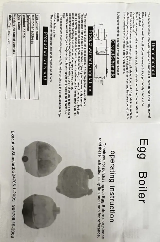 Alt view image 5 of 6 - Electric Egg Cooker