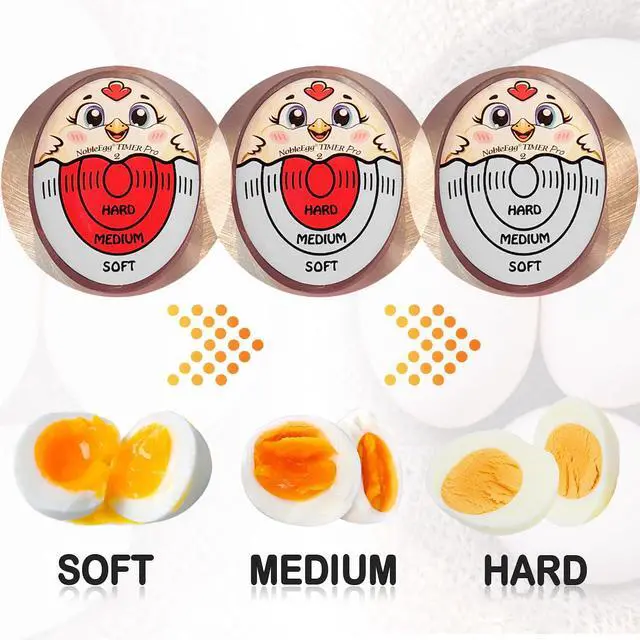 Alt view image 4 of 7 - Egg Timer Pro2 Perfect Soft Hard Boiled Eggs Cooker Kitchen Gadget Red, Certified