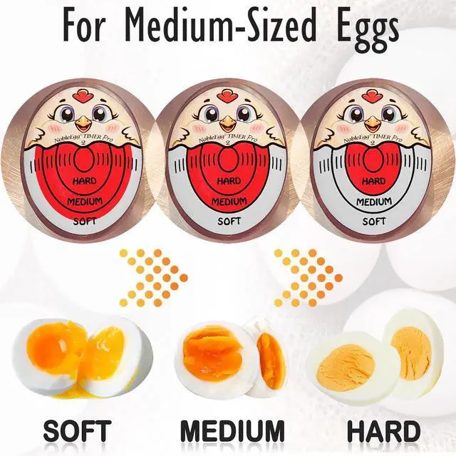 Alt view image 5 of 7 - Egg Timer Pro2 Perfect Soft Hard Boiled Eggs Cooker Kitchen Gadget Red, Certified