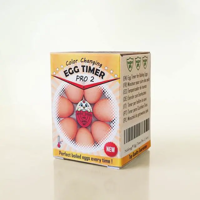 Alt view image 7 of 7 - Egg Timer Pro2 Perfect Soft Hard Boiled Eggs Cooker Kitchen Gadget Red, Certified