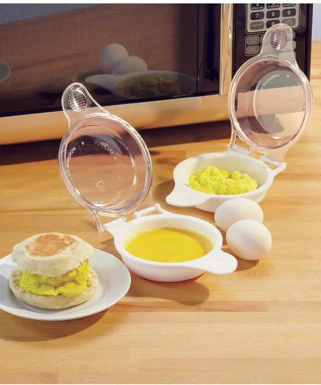 Alt view image 5 of 5 - Microwave Egg Cooker/Poacher - Easy Scrambled Omelet Maker & Breakfast Cookware - Quick and Convenient Egg Cooking Solution - ONE COOKER