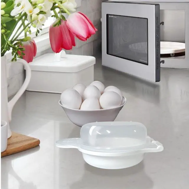 Alt view image 2 of 5 - Microwave Egg Cooker/Poacher - Easy Scrambled Omelet Maker & Breakfast Cookware - Quick and Convenient Egg Cooking Solution - ONE COOKER