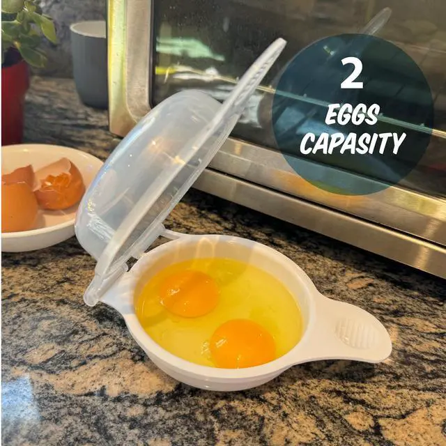 Alt view image 3 of 5 - Microwave Egg Cooker/Poacher - Easy Scrambled Omelet Maker & Breakfast Cookware - Quick and Convenient Egg Cooking Solution - ONE COOKER