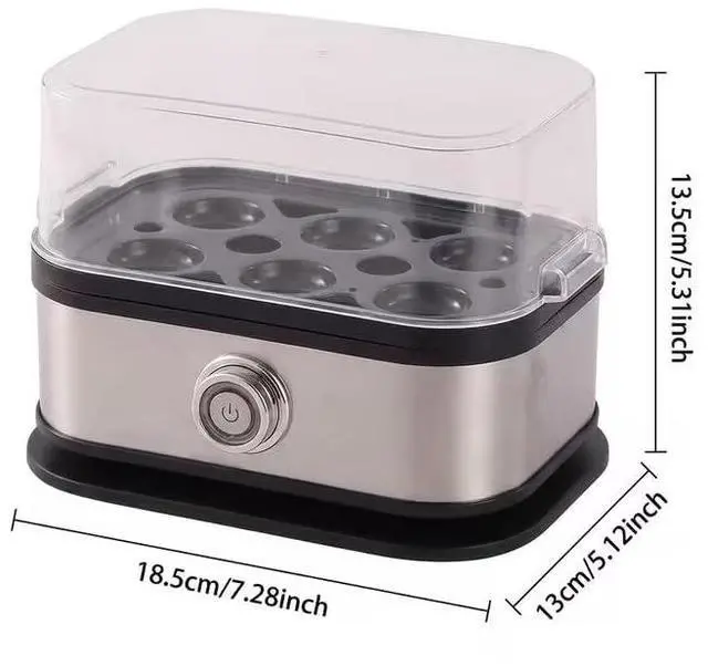 Alt view image 4 of 4 - Egg Cooker Electric 6 Eggs Capacity, Soft, Medium, Hard Boiled, Poacher, Omelet Maker Egg Poacher With Auto Shut-Off, BPA Free