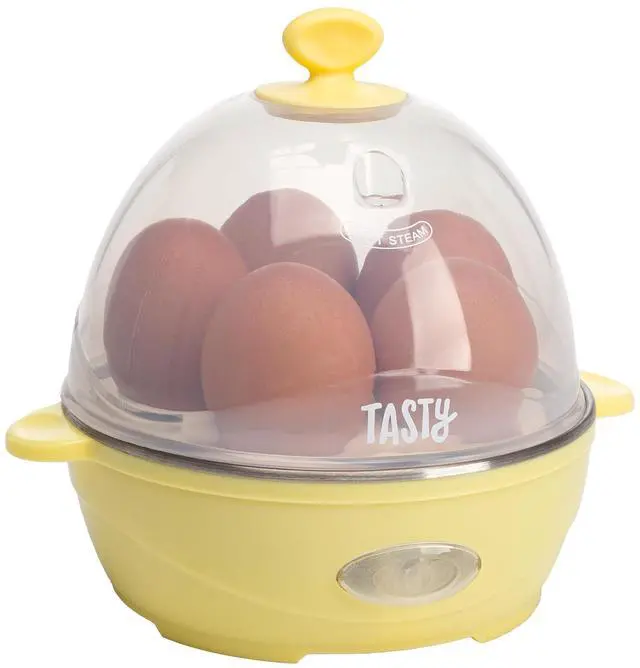 Main image of Mini Rapid Egg Cooker, 5-Egg Capacity for Perfect Hard Boiled Eggs or Omelets, Auto Shut Off, Yellow