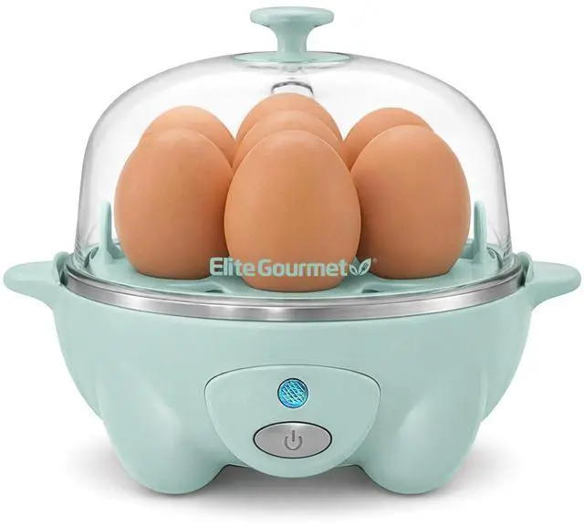 Main image of Easy Electric 7 Egg Capacity Soft, Medium, Hard-Boiled Cooker Poacher, Scrambled, Omelet Maker with Auto Shut-Off and Buzzer, BPA Free