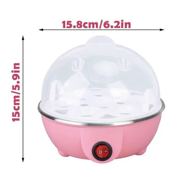 Alt view image 5 of 7 - Chicken Egg Cooker Make Up to 7 Large Boiled Eggs Anti Dry Burning Automatic Power Off Egg Poacher with Heating Plate for Hard, Soft & Poached Eggs()