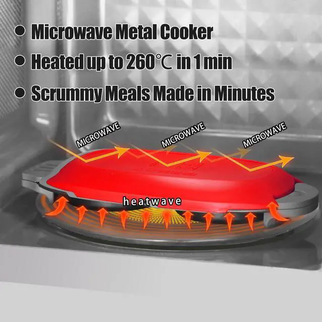 Alt view image 2 of 7 - Quick-Heat Microwave Egg Cooker|Poacher|fryer,Multi-use microwave egg maker for Breakfast Sandwiches,Dishwasher-Safe,Save Time,Portable for Home,Travel,Gifts(red)