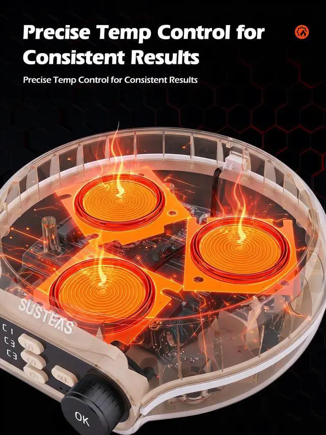 Alt view image 7 of 7 - Rapid Egg Cooker Electric 9 Eggs Capacity, Soft, Medium, Hard Boiled Egg Cooker Simultaneously, Egg Poacher, Kitchen Egg Steamer, Auto Shut-Off, Smart Voice Prompts, Timer Function, Beige
