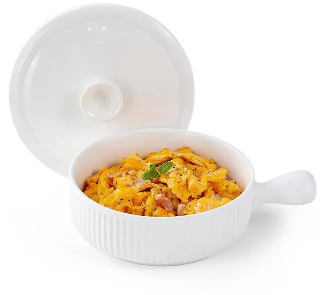 Main image of Ceramic Microwave Egg Cooker, Scrambled Egg Maker, White