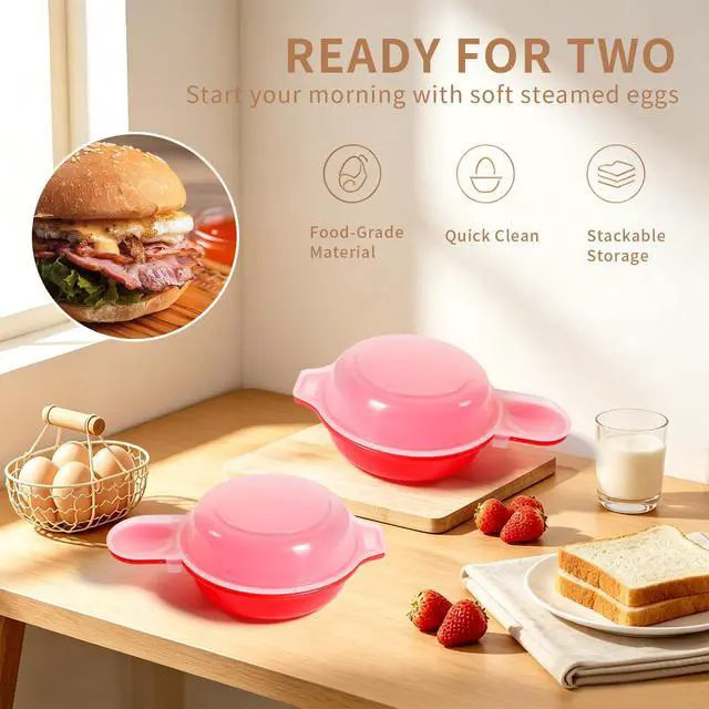 Alt view image 7 of 7 - Microwave Omelet Maker, Egg Maker for Kitchen Cooking Tool Set of 2