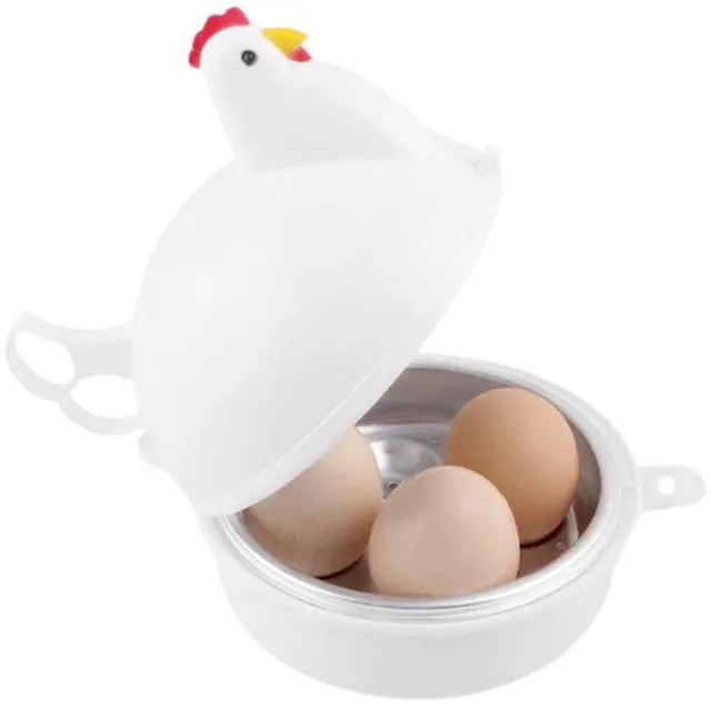 Main image of Chicken Shaped Microwave Egg Boiler, Microwave Eggs Poacher, Cooker Boiler Steamer Gadgets for Hard Boiled Egg, Poacher Boiler Cooker for Home Kitchen Restaurants