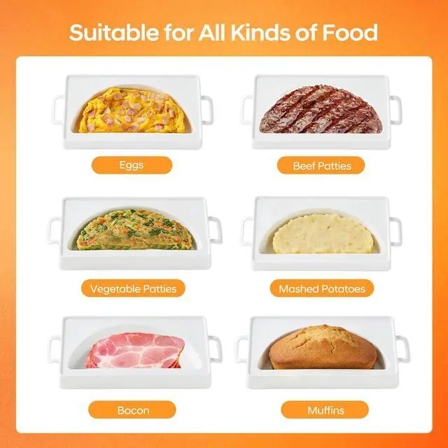 Alt view image 5 of 7 - Ceramic Microwave Omelet Maker, BPA-Free Egg Cooker