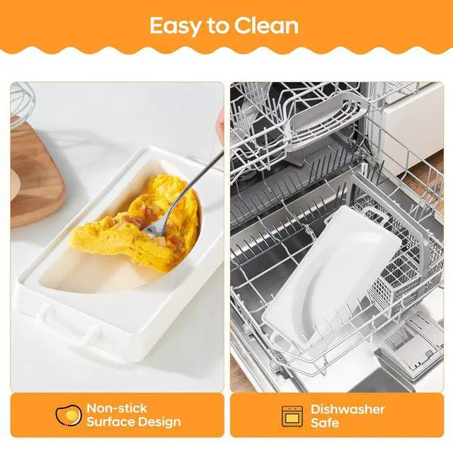 Alt view image 6 of 7 - Ceramic Microwave Omelet Maker, BPA-Free Egg Cooker