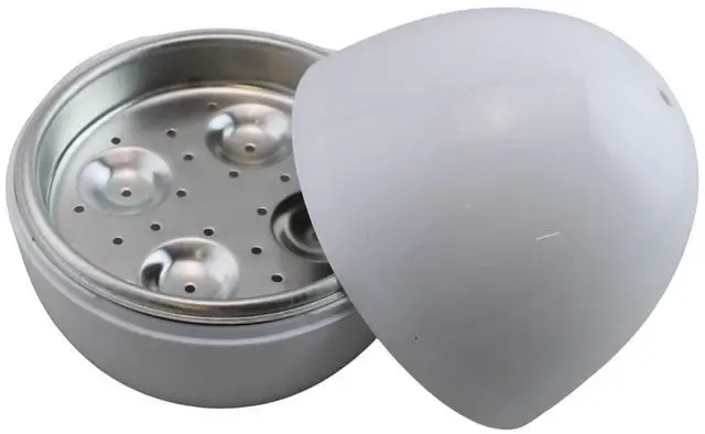 Main image of Microwave Egg Boiler Cooker Hard or Soft Boiled Eggs BPA Free Cook Up To 4 Eggs In Minutes Food-Grade White