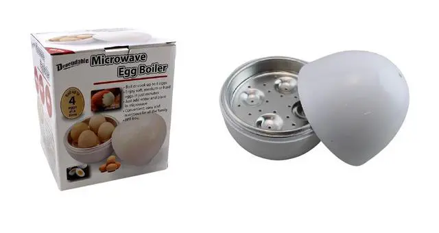 Alt view image 5 of 7 - Microwave Egg Boiler Cooker Hard or Soft Boiled Eggs BPA Free Cook Up To 4 Eggs In Minutes Food-Grade White