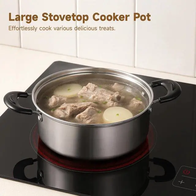 Alt view image 3 of 7 - Egg Poacher Pan Nonstick 4 Eggs, Poached Egg Cooker, Poached Egg Pan, Stainless Steel Egg Poacher, Includes Stainless Steel Pot, 4 Cups, Silicone Brush & Spatula, Suitable for Multiple Stove Types