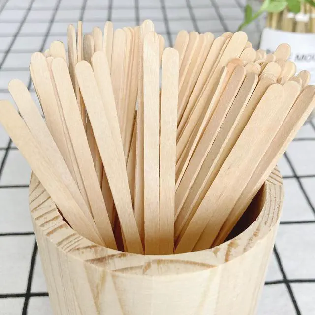 Alt view image 3 of 6 - 5.5inch Wooden Coffee Stirrers, 1000 Count Disposable Stir Sticks for Coffee & Cocktails, Wooden Beverage Mixer with Smooth Ends, Swizzle Drink Sticks