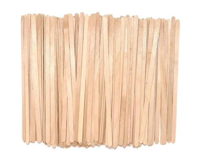 Alt view image 5 of 5 - Wood Coffee Stirrers Stir Sticks - 1,000 Biodegradable Disposable Wooden Beverage Mixer with Round Ends, Made with Natural Birch Wood, Eco-Friendly BPA Free Swizzle Drinks Sticks (5.5 Inch)
