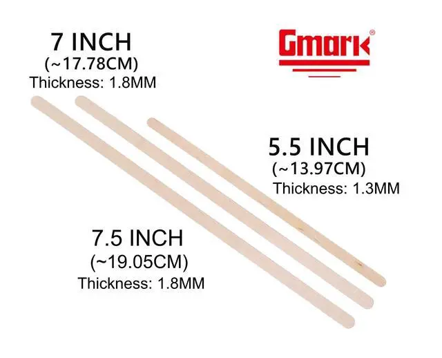 Alt view image 6 of 7 - 1.8mm Extra Thick Coffee Stir Sticks (7.5 Inch) - Heavy Duty Natural Birch Wood Stirrers - 1000 Count - Sturdy No-Snap Design for Hot Coffee, Tea & Lattes - Round Ends GM1117