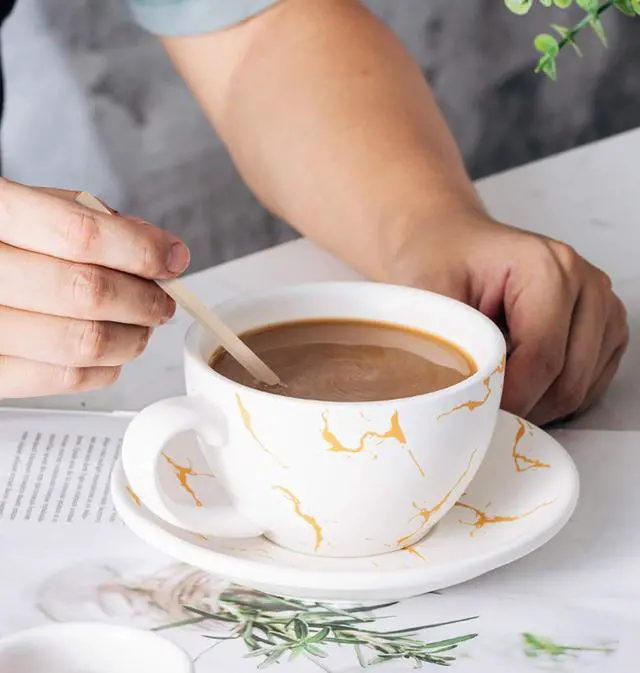 Alt view image 7 of 7 - 1000Pcs Disposable Wood Coffee Stir Sticks Stirrers Individually Paper Wrapped Coffee Tea Beverage Stirrers Stirrings 5.5 Inch,140mm