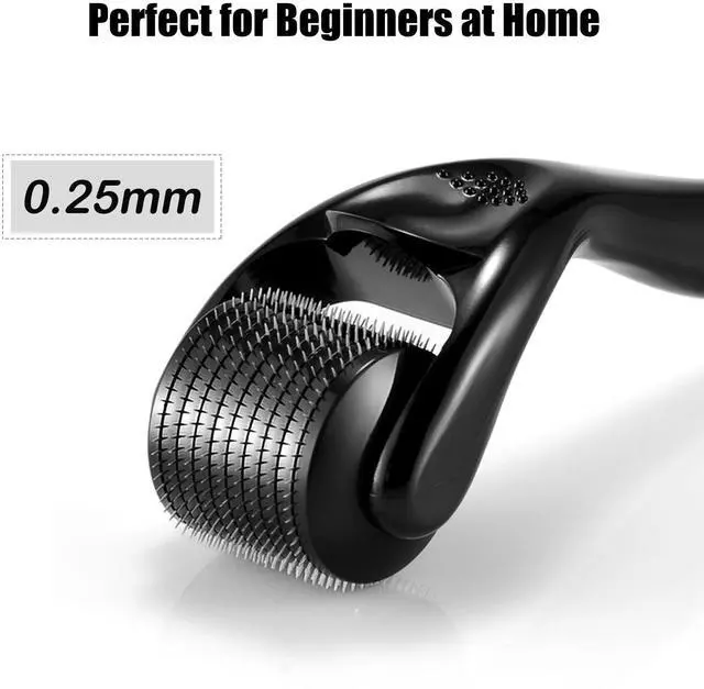 Alt view image 2 of 7 - Microneedle Derma Roller for Hair Beard Face Skin 0.25mm Beard Roller Microneedling Roller, Microneedle Roller 0.25mm for Men Women Home Use