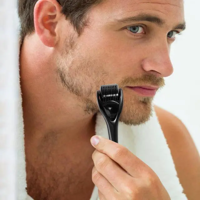 Alt view image 3 of 7 - Microneedle Derma Roller for Hair Beard Face Skin 0.25mm Beard Roller Microneedling Roller, Microneedle Roller 0.25mm for Men Women Home Use