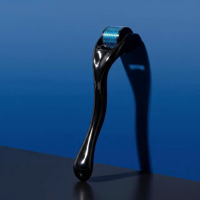 Alt view image 2 of 6 - Derma Roller for Men & Women - Personal Cosmetic Beauty Tool 0.25mm - Titanium(Black Blue)
