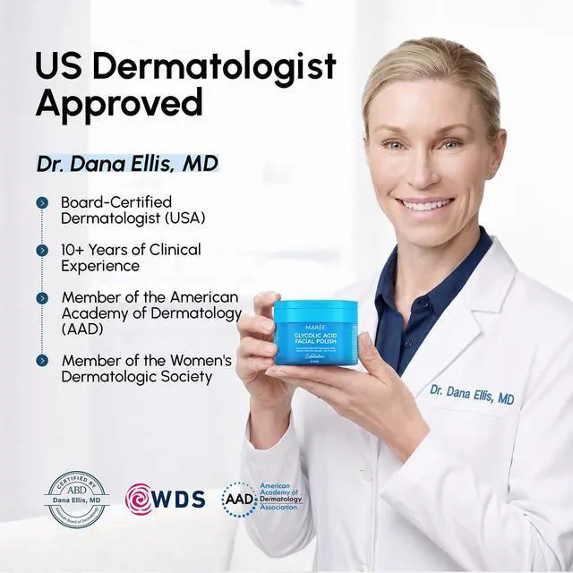 Alt view image 6 of 7 - Glycolic Acid Pads - Toner Pads for Face Cleansing - Exfoliating Pad with Tea Tree Oil, Salicylic Acid & Vitamins E, B3, B5 - Facial Polishes & Peels, Skin Pore Resurfacing & Radiance - 50 Count