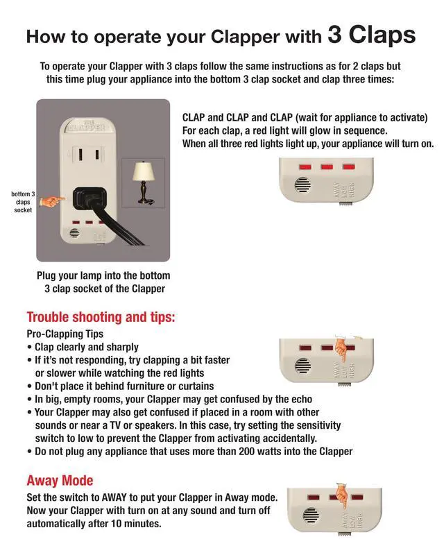 Alt view image 3 of 7 - The Original Home Automation Sound Activated Device, On/Off Light Switch, Clap Detection, As Seen On TV