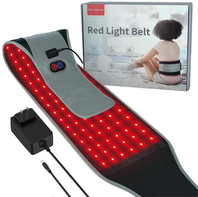 Main image of Red Light Belt with 126 LEDs, Wearable Red Light Wrap with Timer, 660nm & 850nm, Birthday Gifts for Men Dad Women Mom, 22W(Corded)