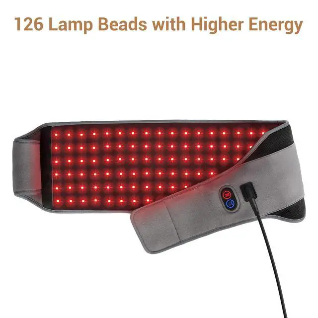 Alt view image 4 of 6 - Red Light Belt with 126 LEDs, Wearable Red Light Wrap with Timer, 660nm & 850nm, Birthday Gifts for Men Dad Women Mom, 22W(Corded)