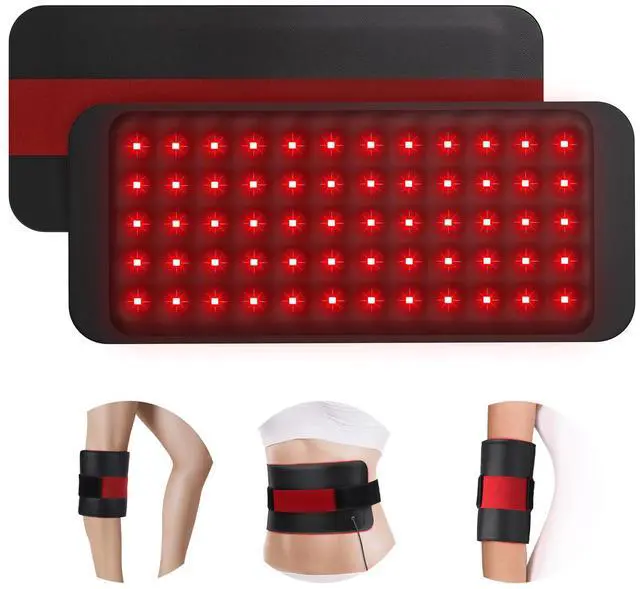 Main image of Red Light Pad for Body, 14.4'' x 6.1'' Near Infrared Light Wrap, Wearable Flexible Soft Light Pad for Back Knee Joint Muscle, 660nm & Invisible 850nm(Corded)
