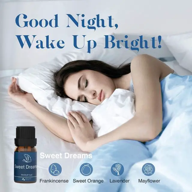Alt view image 2 of 7 - Essential Oils, Well-Being Essential Oil Set- Calm Mind, Sweet Dreams, Happy, Relax, Air Freshening, Immunity for Diffuser, Waterless Diffuser, Aromatherapy and Humidifiers, 6x10ml