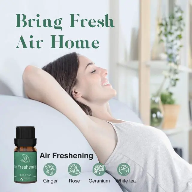 Alt view image 3 of 7 - Essential Oils, Well-Being Essential Oil Set- Calm Mind, Sweet Dreams, Happy, Relax, Air Freshening, Immunity for Diffuser, Waterless Diffuser, Aromatherapy and Humidifiers, 6x10ml