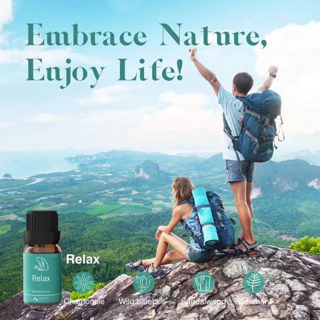 Alt view image 5 of 7 - Essential Oils, Well-Being Essential Oil Set- Calm Mind, Sweet Dreams, Happy, Relax, Air Freshening, Immunity for Diffuser, Waterless Diffuser, Aromatherapy and Humidifiers, 6x10ml