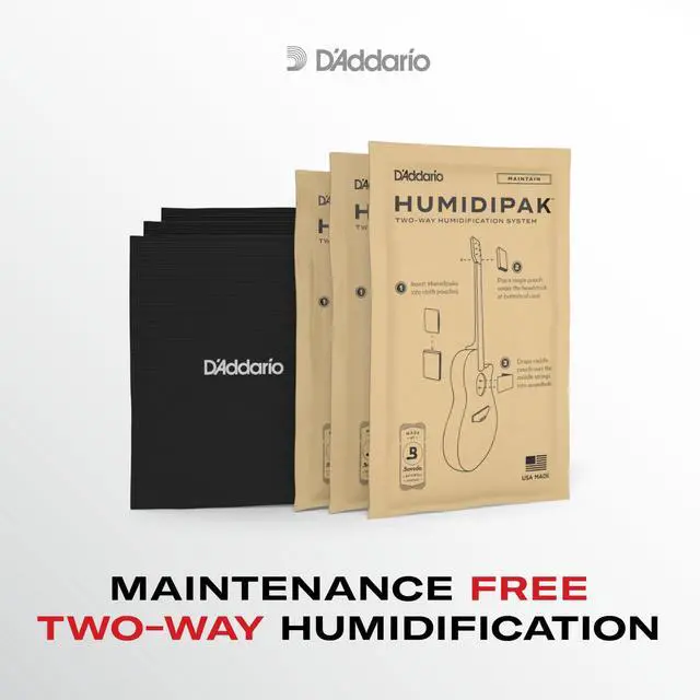 Alt view image 3 of 7 - Guitar Humidifier System - Humidipak Maintain Kit - Automatic Humidity Control System - Maintenance-Free, Two-Way Humidity Control System For Guitars