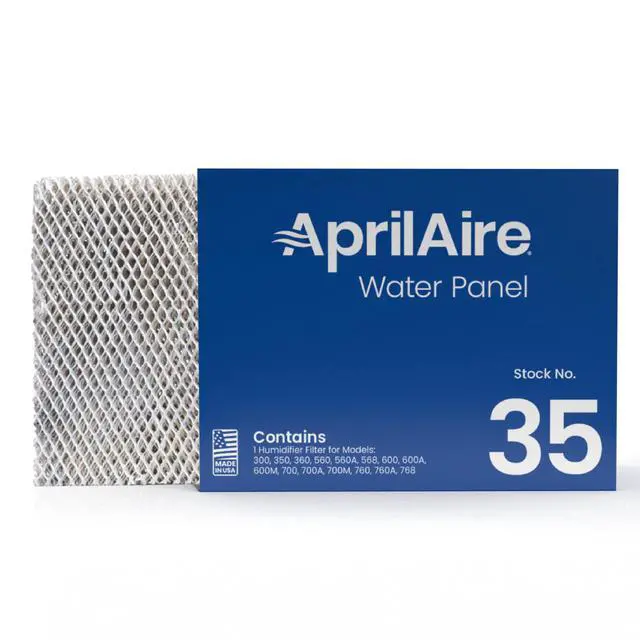 Main image of 35 Water Panel Humidifier Filter Replacement for AprilAire Whole-House Humidifier Models 300, 350, 360, 560, 560A, 568, 600, 600A, 600M, 700, 700A, 700M, 760, 760A, 768 (Pack of 2)