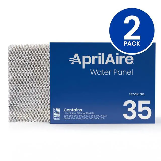 Alt view image 2 of 7 - 35 Water Panel Humidifier Filter Replacement for AprilAire Whole-House Humidifier Models 300, 350, 360, 560, 560A, 568, 600, 600A, 600M, 700, 700A, 700M, 760, 760A, 768 (Pack of 2)
