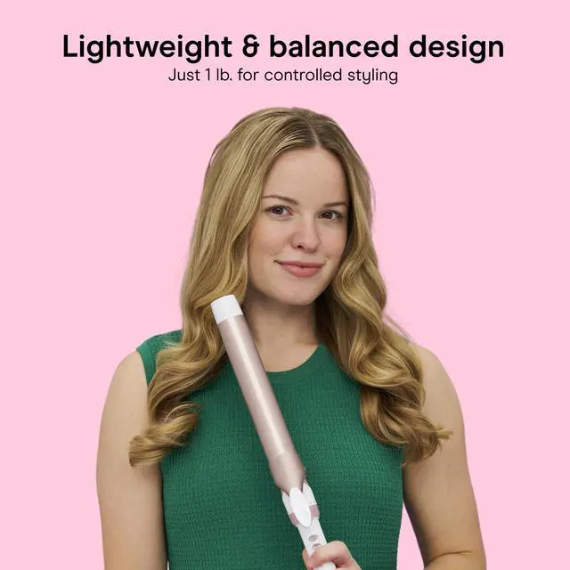 Alt view image 5 of 7 - Double Ceramic 1 ¼-Inch Extra Long Barrel Curling Iron