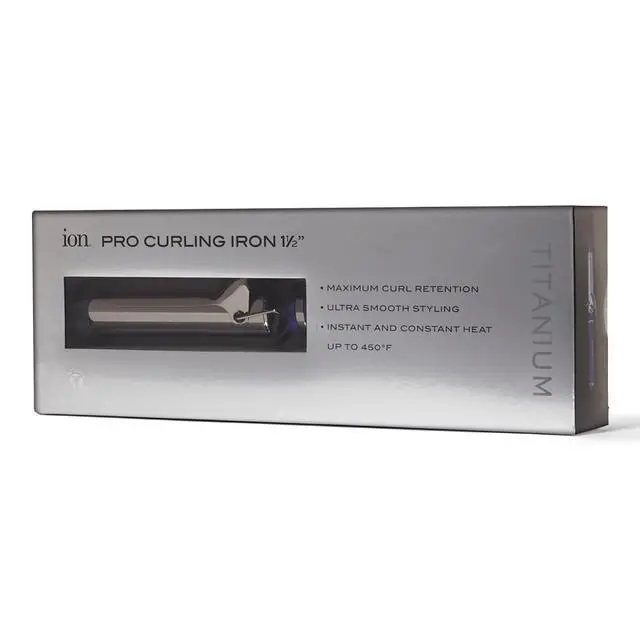 Alt view image 3 of 3 - Titanium Pro Curling Iron, 11/2 Inch, Heats up to 450°F, Maximum Curl Retention, Dual Voltage