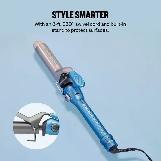 Alt view image 6 of 7 - Nano Titanium Spring Curling Iron, 1.25" Professional Spring Hair Curler for Long Lasting Curls & All Hair Types