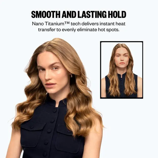Alt view image 3 of 7 - Nano Titanium 1 inch Curling Iron with Extended Barrel, Professional Spring Hair Curler for Medium to Longer Hair Types