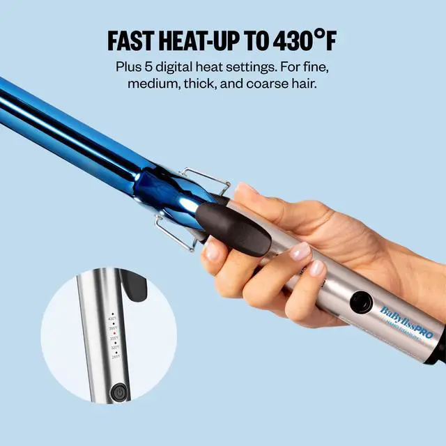 Alt view image 4 of 7 - Nano Titanium 1 inch Curling Iron with Extended Barrel, Professional Spring Hair Curler for Medium to Longer Hair Types