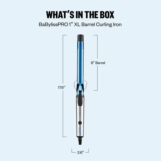Alt view image 7 of 7 - Nano Titanium 1 inch Curling Iron with Extended Barrel, Professional Spring Hair Curler for Medium to Longer Hair Types