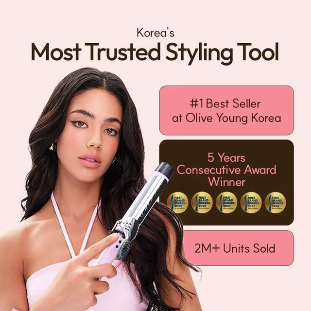 Alt view image 3 of 7 - Professional GlamWave Ceramic Curling Iron, Long-Lasting Natural Curls, Instant Heat, Hair Curler, Curling Wand, Available in USA (1.6 inch, White)