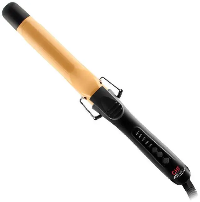Main image of Tourmaline Ceramic Curling Iron, Professional Hair Curler for Smooth, Frizz-Free Curls, Adjustable Temperature, Auto Shut-Off & 6.5 ft Swivel Cord, 1.5" Barrel