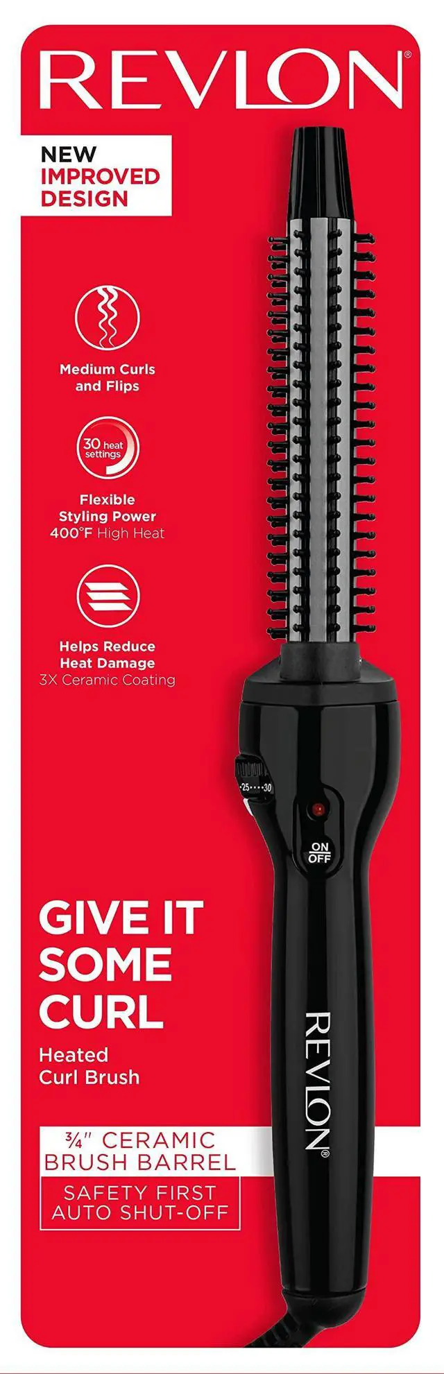 Alt view image 6 of 6 - Perfect Heat Triple Ceramic Curling Brush Iron | for Silky Smooth Wave Curls (3/4 in)