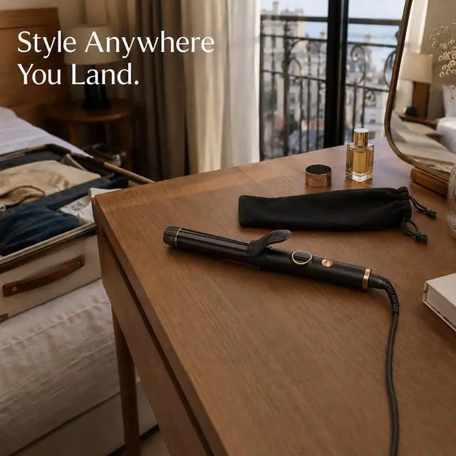 Alt view image 7 of 7 - 1 Inch Mini Travel Curling Iron for Short Hair