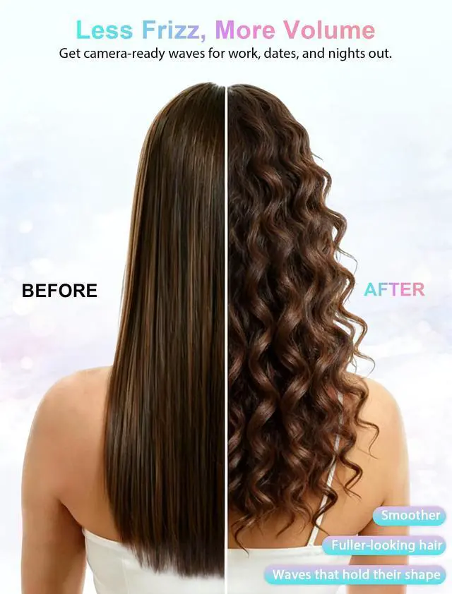 Alt view image 2 of 7 - 1 Inch Ceramic Medium Curling Iron for Short Hair, 280-450°F Temp Dial